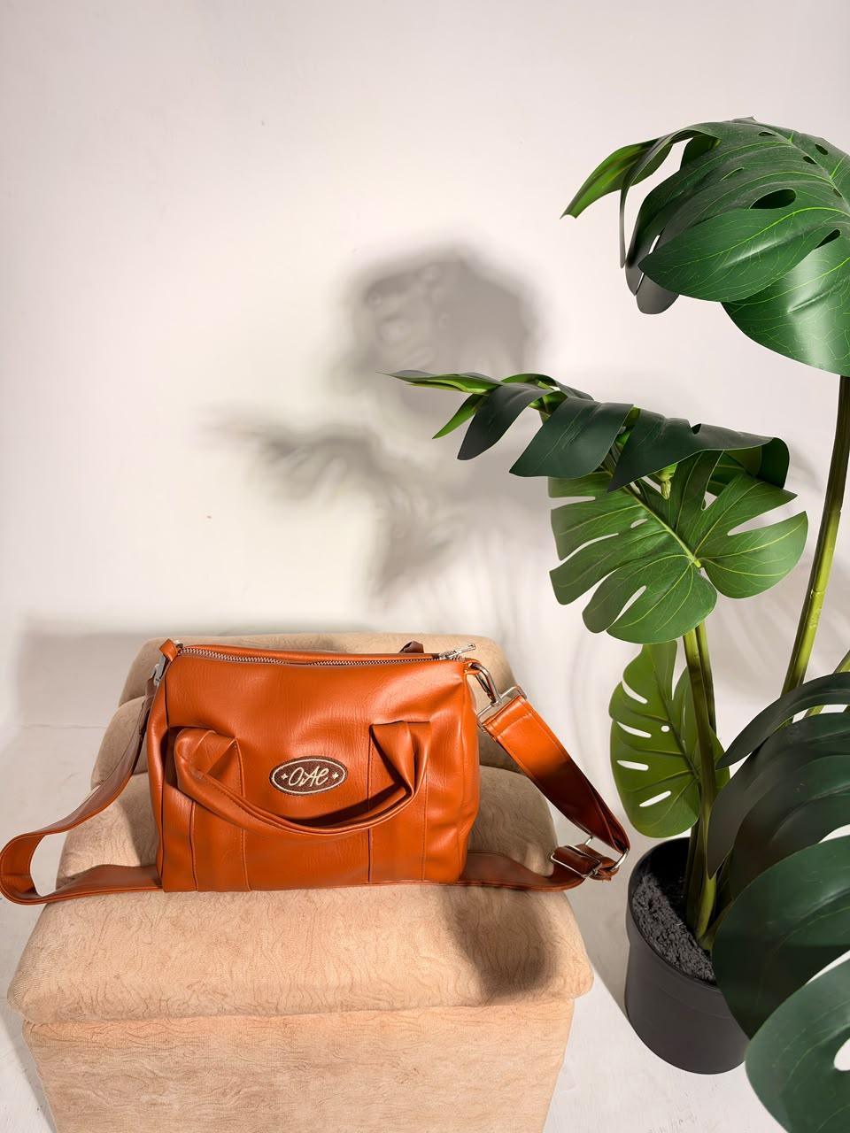 Bag Noir de Osaneli, color Brown Coffee