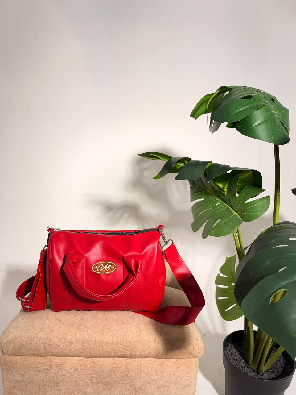 Bag Noir de Osaneli, color Rojo