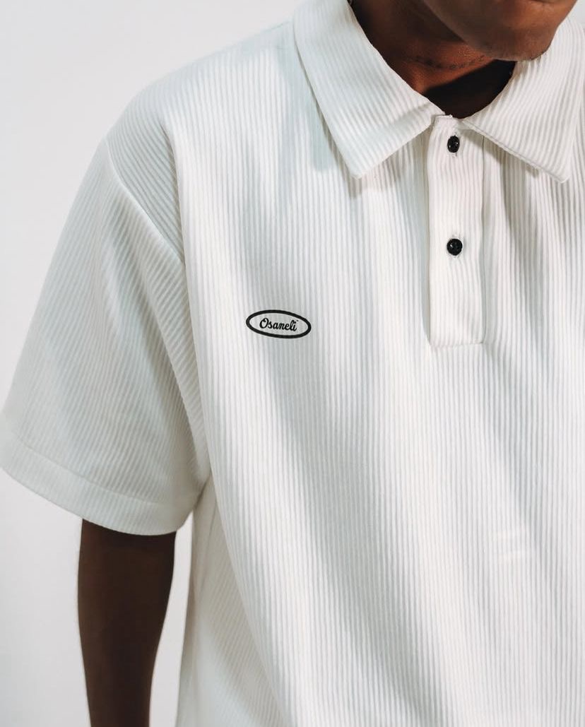 Textured Stripe Polo